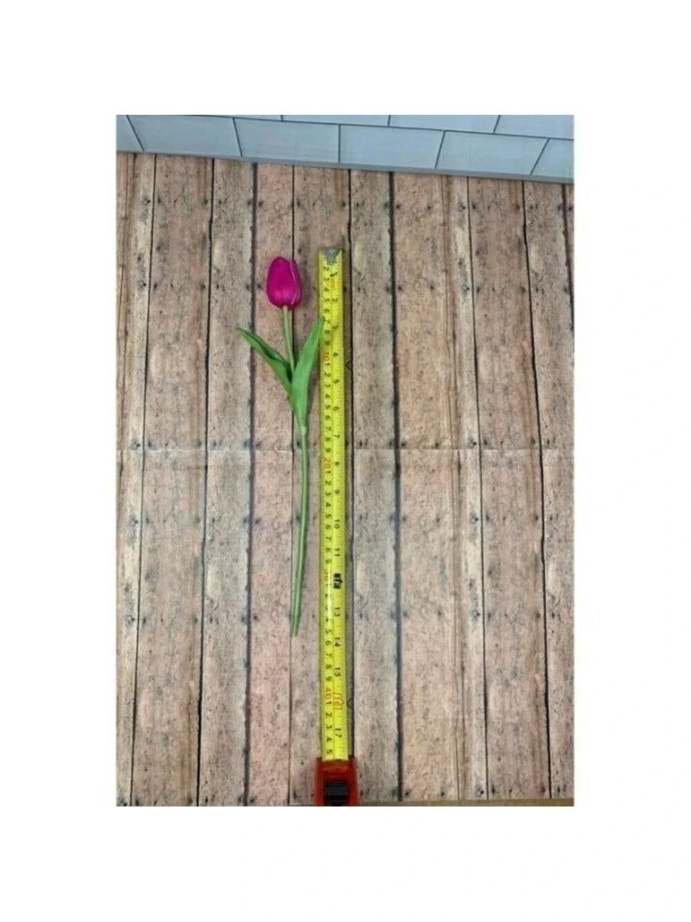 Farmhouse Artificial Pink Tulips 14 Inch Realistic Bundle Of 10 Fake Mom Gift